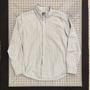 Classic Striped Men's Button Up Shirt